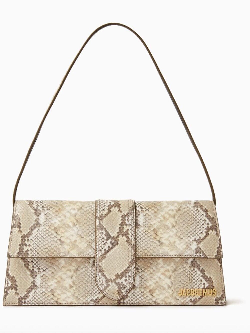 Jacquemus Le Grand Bambino Snake-embossed Crossbody Bag
